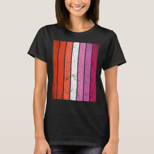 Flagga för Lesbisken Proud LGBT T Shirt