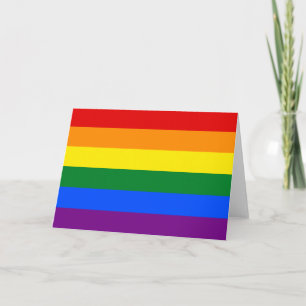 Flagga för LGBT-pride Kort
