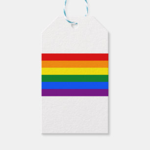 Flagga för LGBT-regnbågegay pride Presentetikett