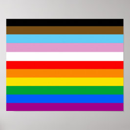Flagga för LGBTQ+-förlopp Poster