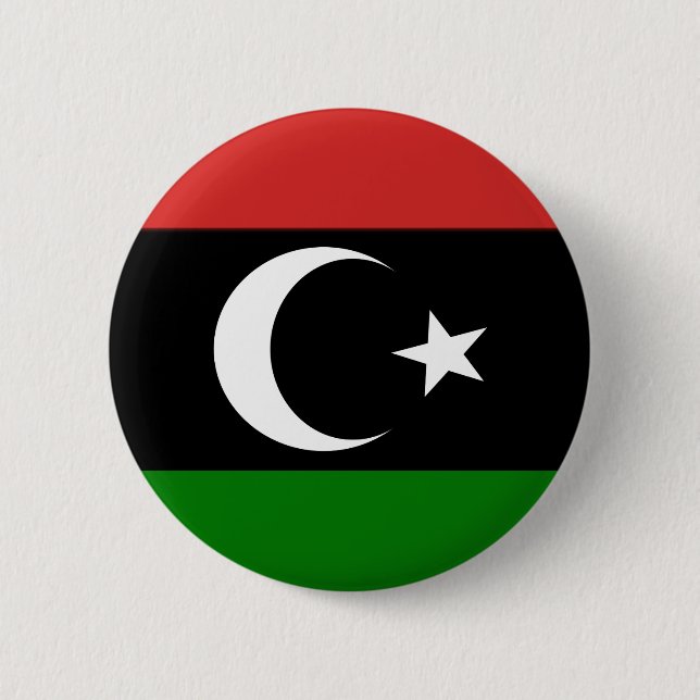 Flagga för Libyen före 1977 Knapp (Framsida)