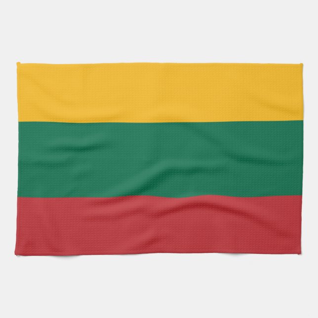 Flagga för Litauen Kökshandduk (Horisontell)