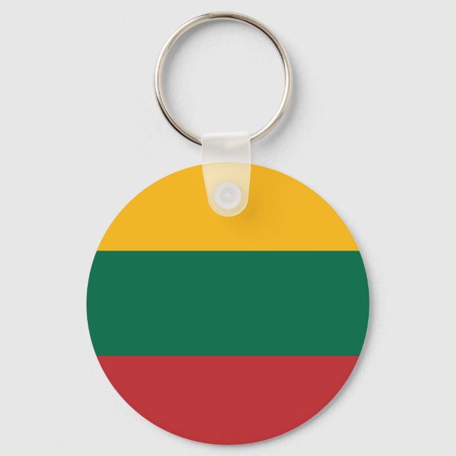 Flagga för Litauen Nyckelring (Framsida)