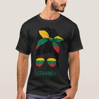 Flagga för litauisk flicka i Litauen T Shirt
