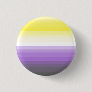 Flagga för lutningNonbinary pride knäppas Knapp