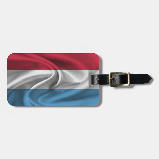 Flagga för Luxemburg Bagagebricka (Horisontell Framsida)