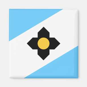 Flagga för Madison, Wisconsin Magnet