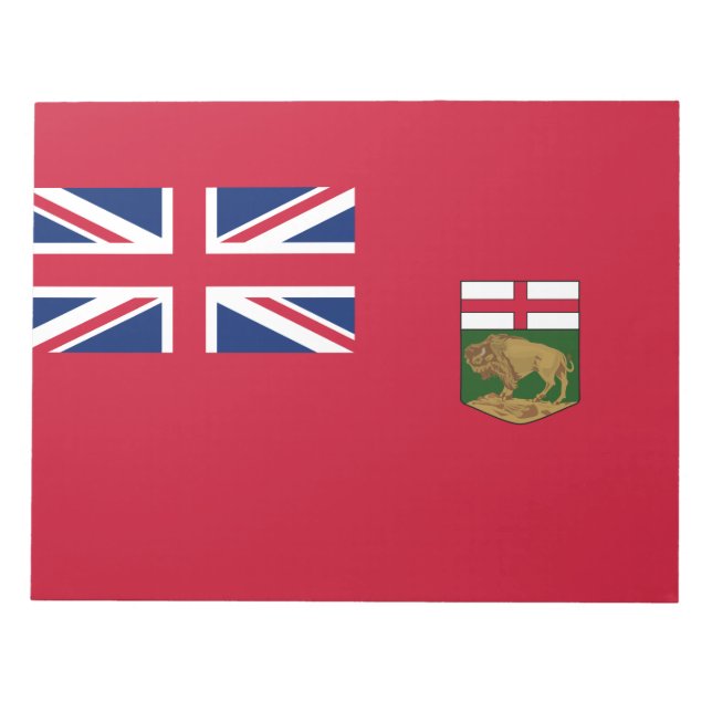 Flagga för Manitoba Anteckningsblock (Framsida)