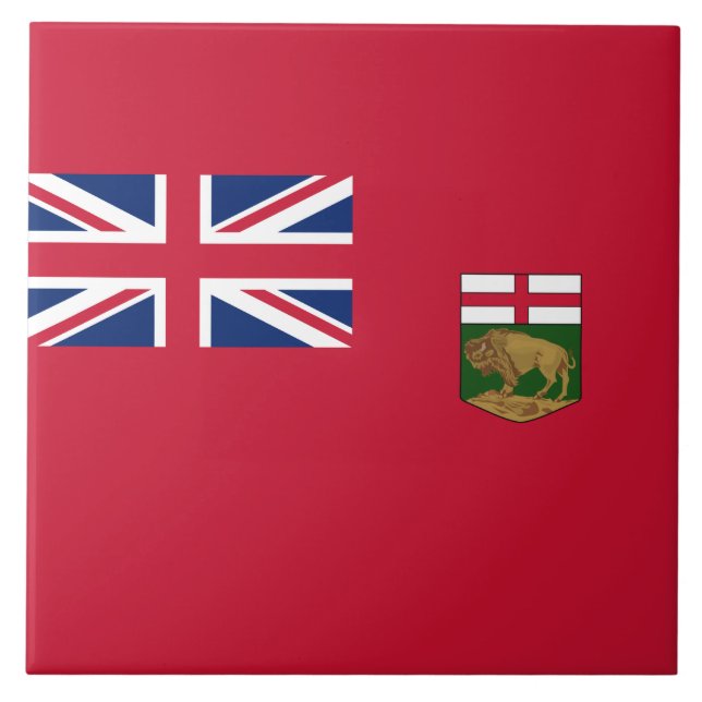 Flagga för Manitoba Kakelplatta (Framsidan)