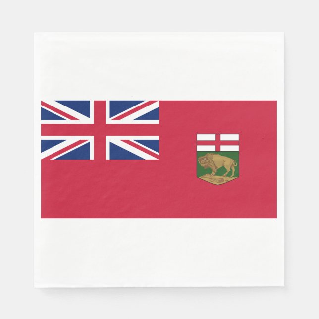 Flagga för Manitoba Pappersservett (Framsidan)