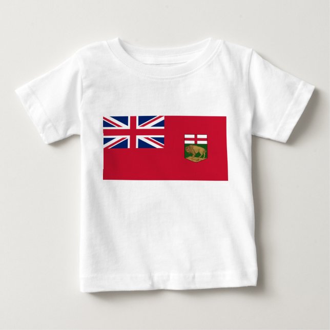 Flagga för Manitoba T Shirt (Framsida)