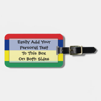Flagga för Mauritius Personal Easy ID Bagagebricka