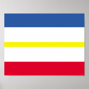 Flagga för Mecklenburg-Vorpommern affisch