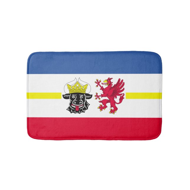 Flagga för Mecklenburg-Vorpommern Badrumsmattor (Framsidan)