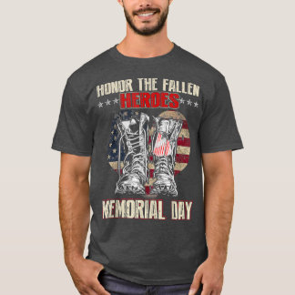 Flagga för minnesdagen i Fallen Heroes minnesdag T Shirt