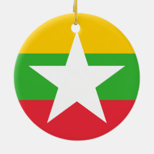 Flagga för Myanmar Ornament