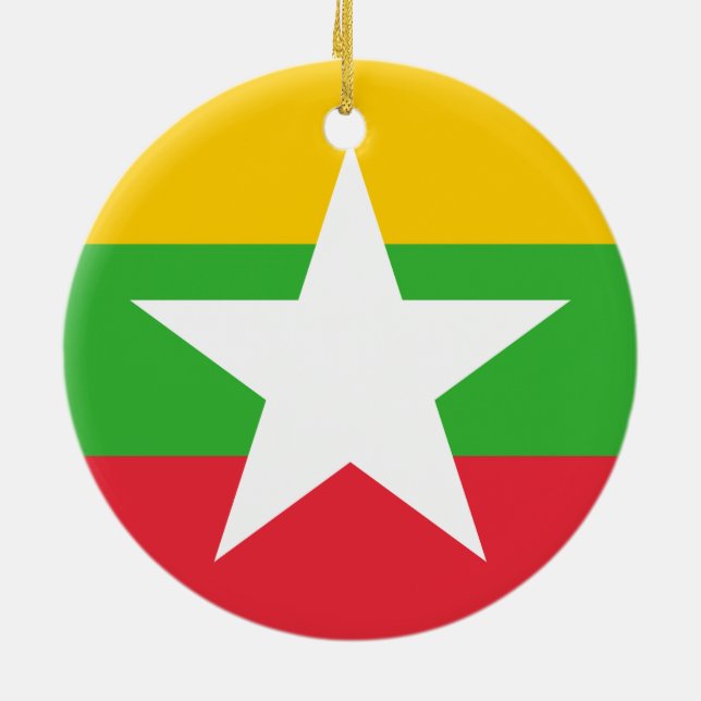 Flagga för Myanmar Ornament (Baksidan)