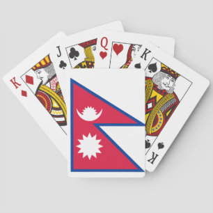Flagga för Nepal medborgarevärld Casinokort