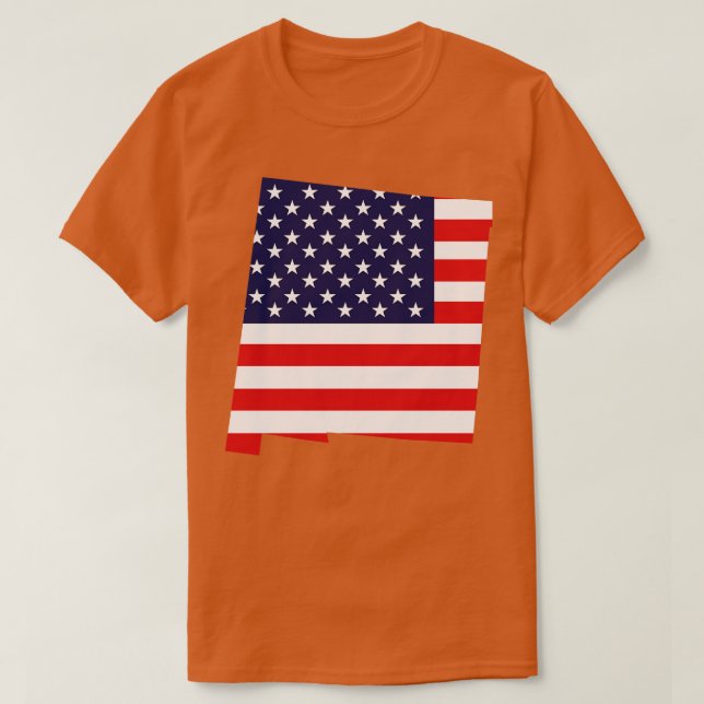 Flagga för New mexico-lägets form T Shirt (Design framsida)
