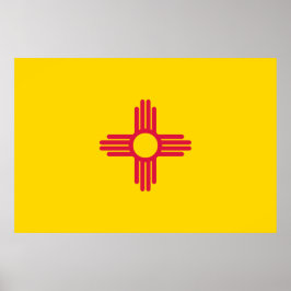 Flagga för New Mexico Poster