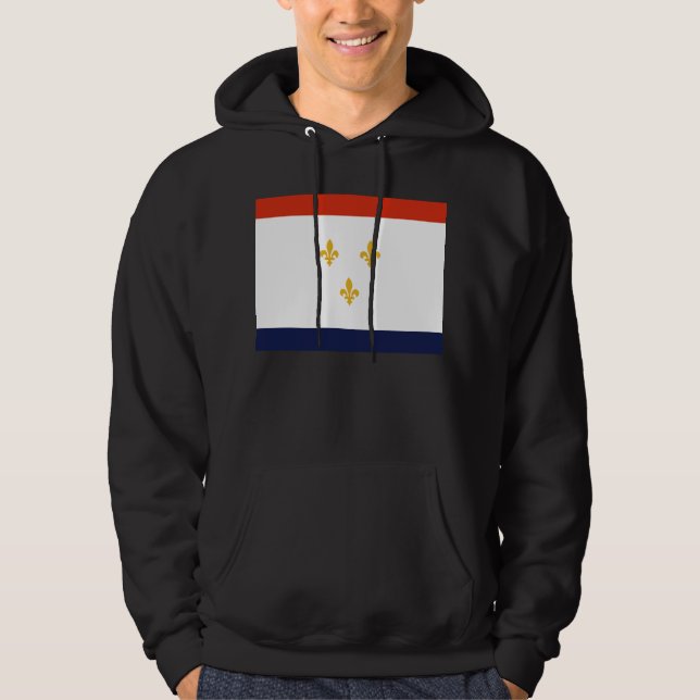 Flagga för New Orleans Hoodie (Framsida)