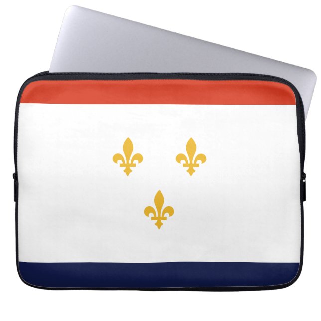 Flagga för New Orleans Laptop Fodral (Framsidan)