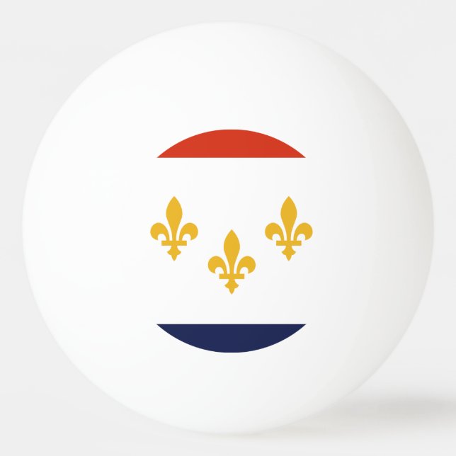 Flagga för New Orleans, Louisiana Ping-Pong Boll (Framsidan)