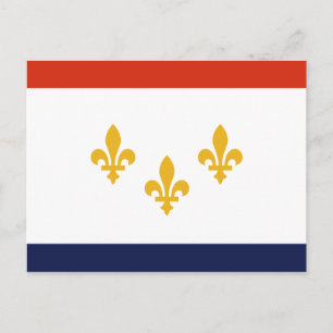 Flagga för New Orleans, Louisiana vykort