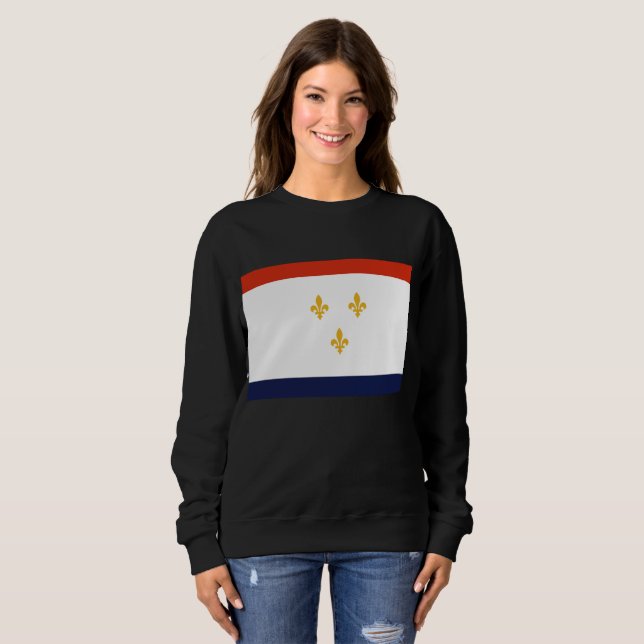 Flagga för New Orleans T Shirt (Hel framsida)