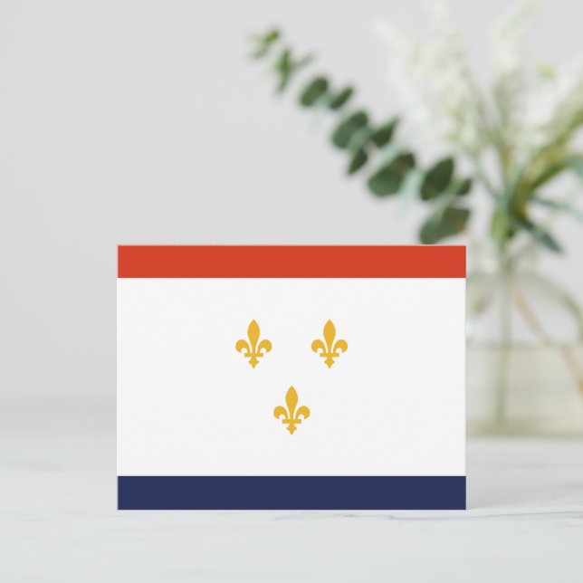 Flagga för New Orleans Vykort (Stående Fram)
