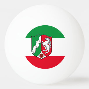 Flagga för nord-rhen westfalen pingisboll