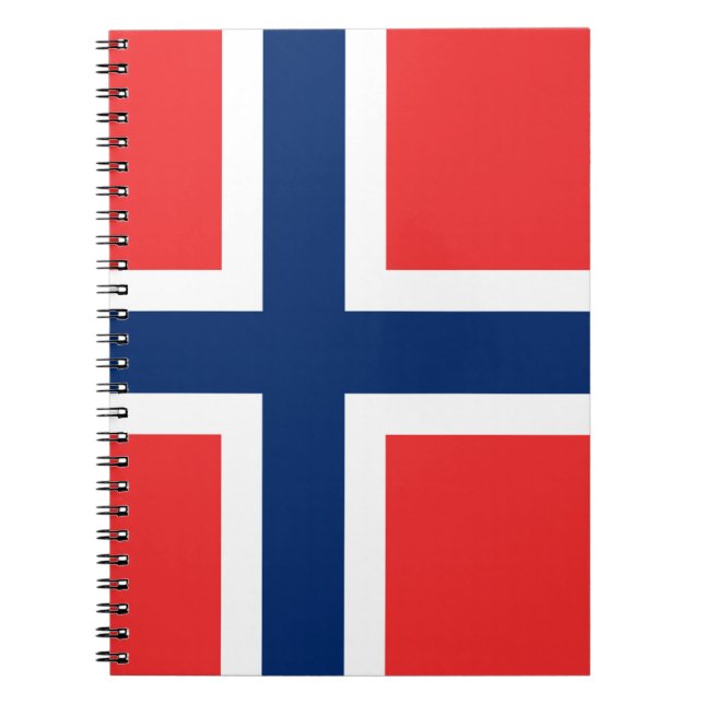 Flagga för norge anteckningsbok (Framsidan)