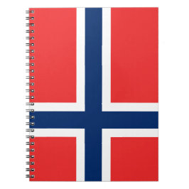 Flagga för norge anteckningsbok med spiral