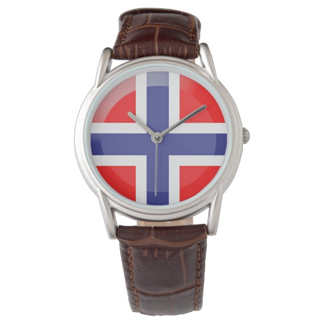 flagga för norge armbandsur (Framsida)