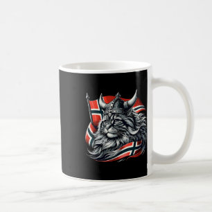 Flagga för Norge av norska kattviking Kaffemugg