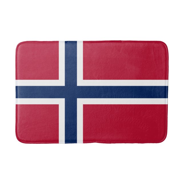 Flagga för norge badrumsmatta (Framsidan)