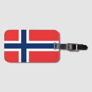 Flagga för norge bagagebricka