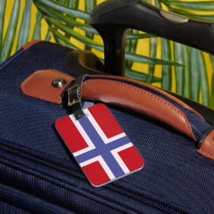 flagga för norge bagagebricka