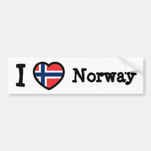Flagga för norge bildekal