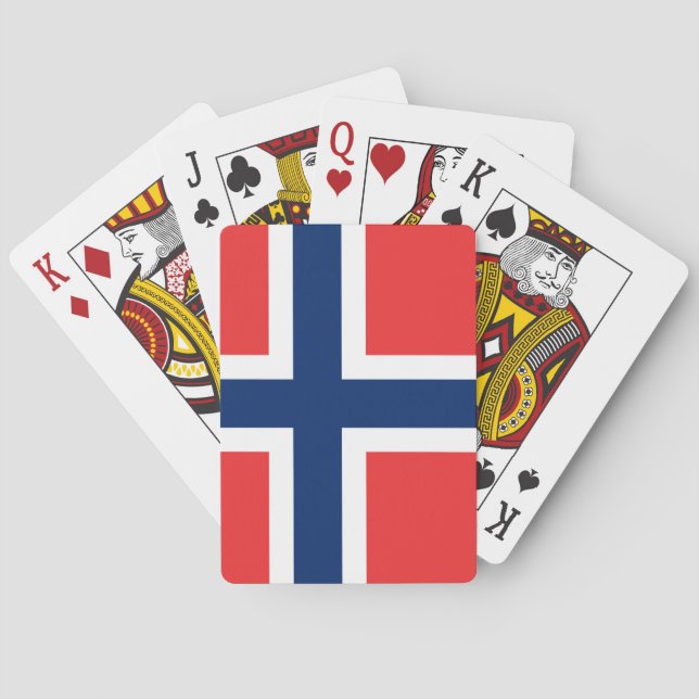 Flagga för norge casinokort (Baksidan)