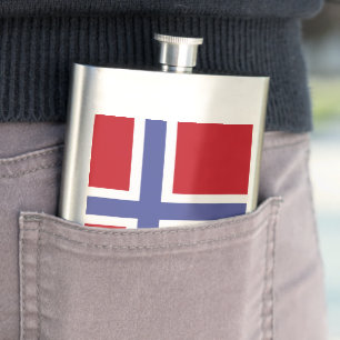 flagga för norge fickplunta