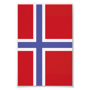 flagga för norge fototryck