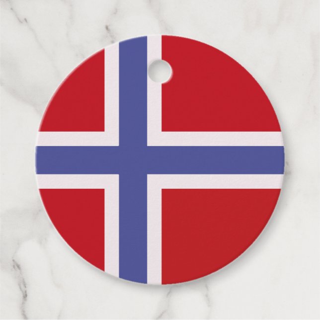 flagga för norge gåvor etiketter (Framsida)