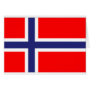 flagga för norge hälsningskort