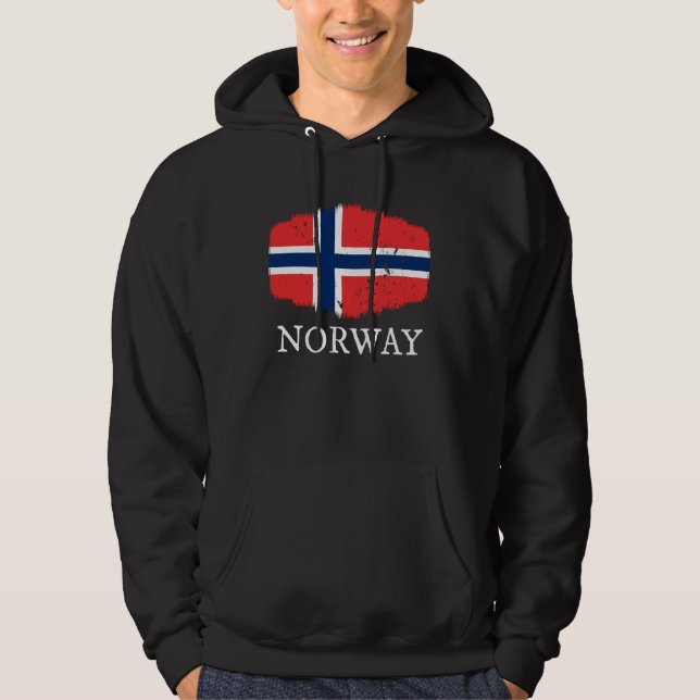 Flagga för norge hoodie (Framsida)