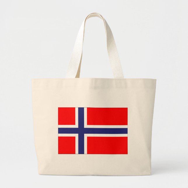 flagga för norge jumbo tygkasse (Framsidan)