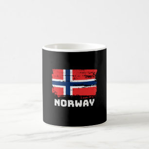 Flagga för norge kaffemugg