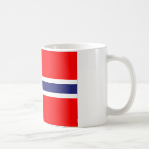 flagga för norge kaffemugg