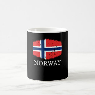 Flagga för norge kaffemugg