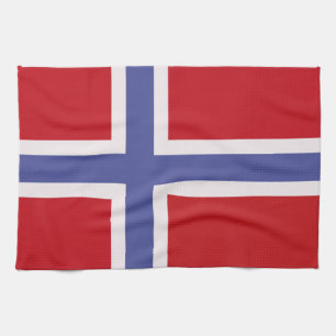 flagga för norge kökshandduk